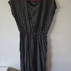 Polka Dot Black Dress